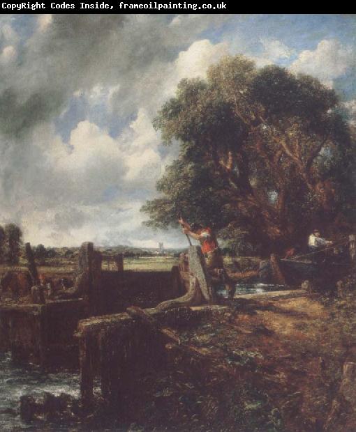 John Constable Flatford Lock 19April 1823